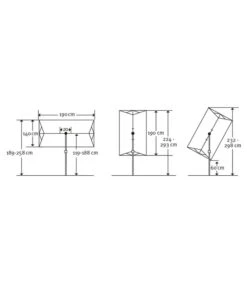 Schneider Sonnenschirm Novara, Rechteckig, Ca. B190/T140 Cm -Gartenbedarfs Geschäft 6953541 WE BG 001 SchneiderSonnenschirmNovarasilvergrau