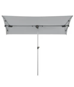 Schneider Sonnenschirm Novara, Rechteckig, Ca. B190/T140 Cm -Gartenbedarfs Geschäft 6953541 WE FS 003 SchneiderSonnenschirmNovarasilbergrau
